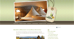 Desktop Screenshot of landhaus-sonnentau.de